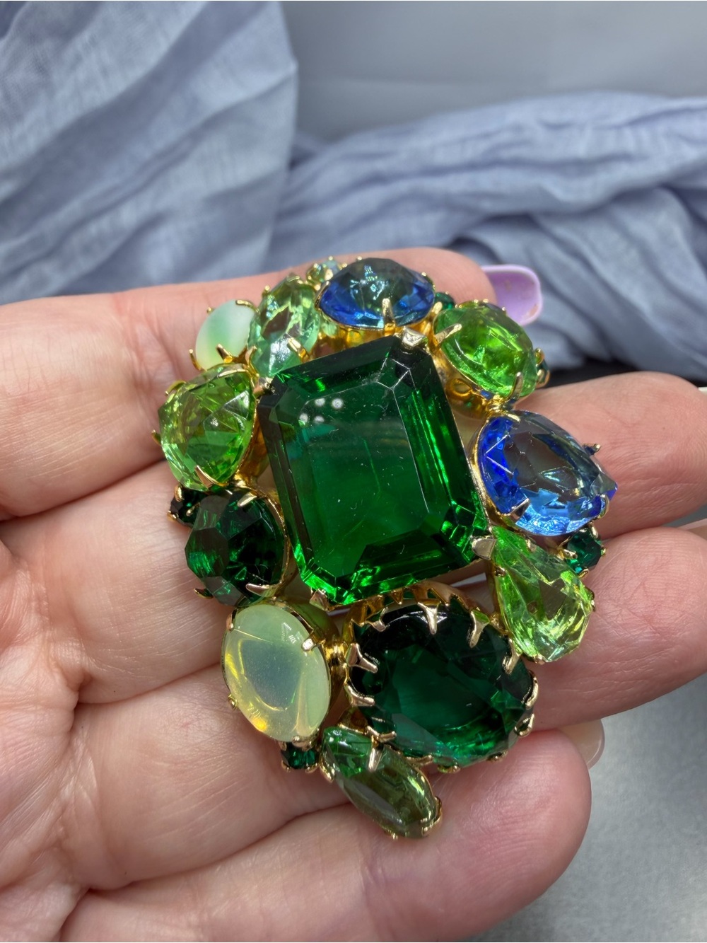 Vintage Art Deco Open Back Brooch #495ur